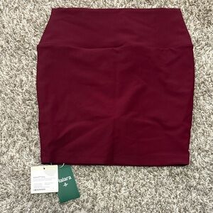 HALARA Burgundy High-Waist Pencil Skirt